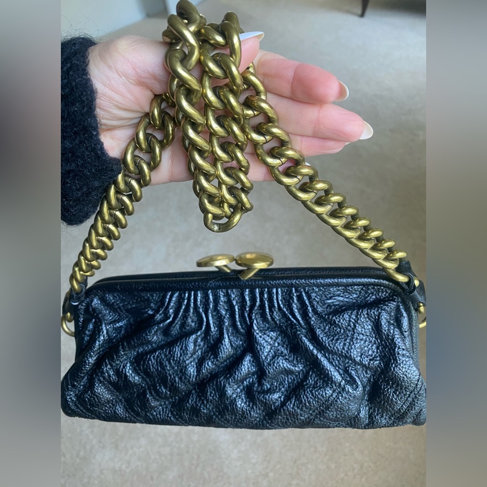 Marc Jacobs, Daria calf leather bag black